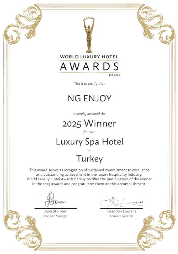 Ng Hotels Odullerimiz Enjoy Luxury Spa Hotel