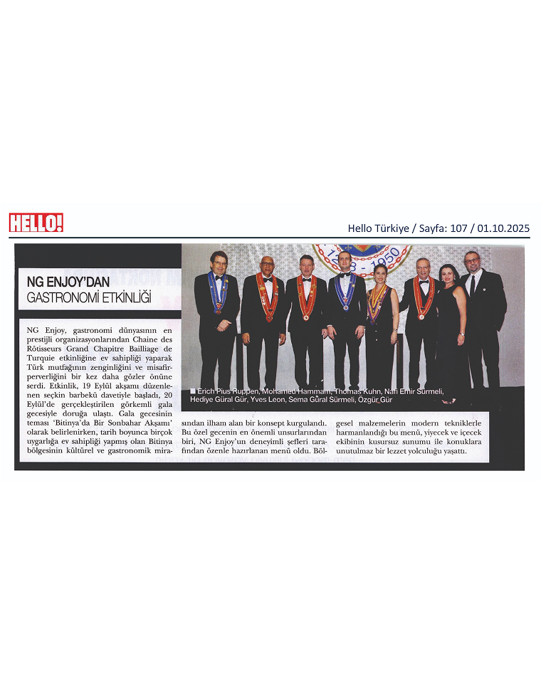 Ng Hotels Basında Biz Gastronomi Etkinliği