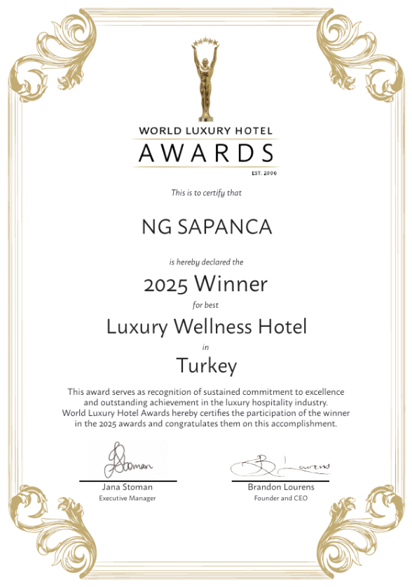Ng Hotels Odullerimiz Ng Sapanca Luxury Wellness Hotel