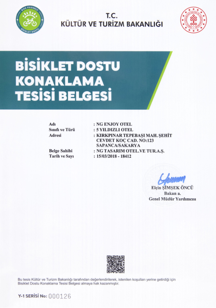 Ng Enjoy Sertifikalar Bisiklet Dostu