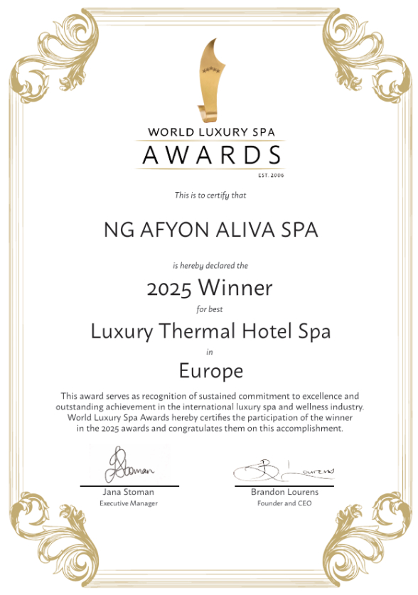 Ng Hotels Odullerimiz Afyon Luxury Thermal Hotel Spa