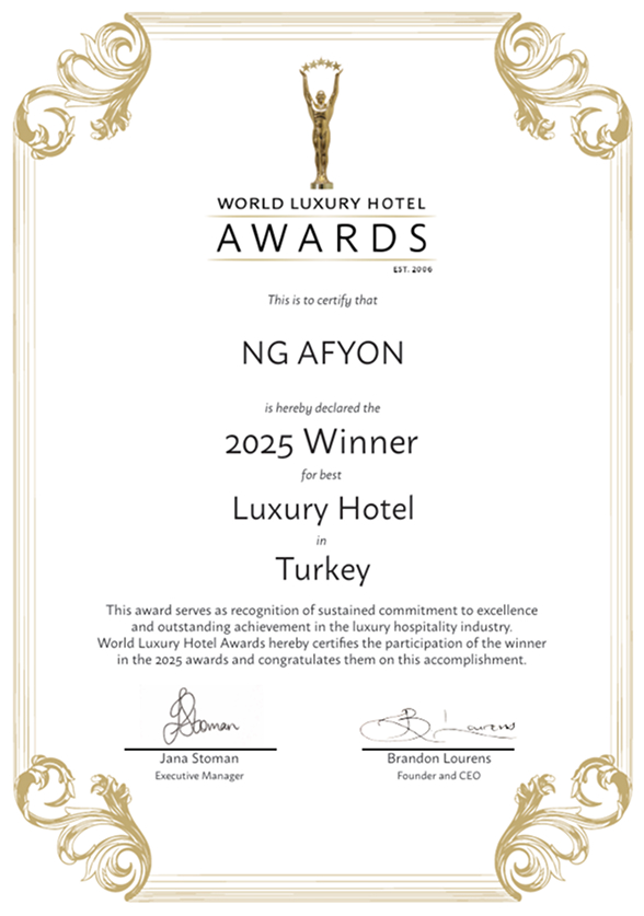 Ng Hotels Odullerimiz Afyon Luxury Hotel